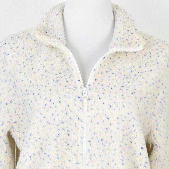 J. Crew Flecked Sherpa Fleece Zip Up Jacket NEW - S - Picture 2 of 10